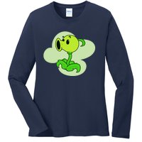 Peashooter Ladies Long Sleeve Shirt