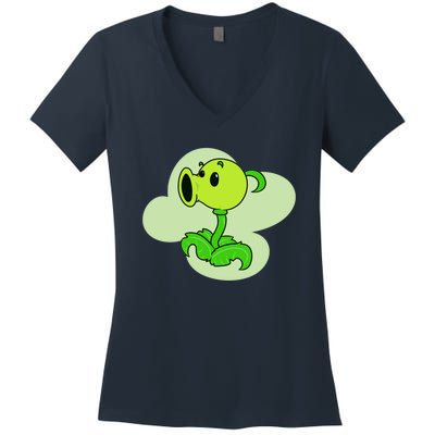 Peashooter Women's V-Neck T-Shirt