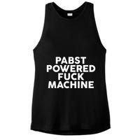 Pabst Powered Fck Machine Ladies PosiCharge Tri-Blend Wicking Tank