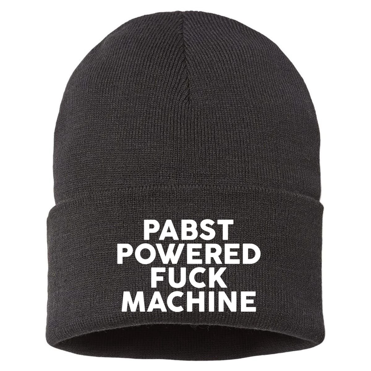 Pabst Powered Fck Machine Sustainable Knit Beanie