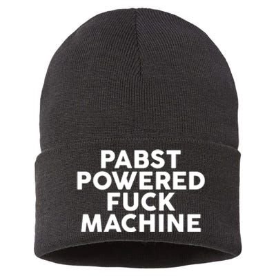 Pabst Powered Fck Machine Sustainable Knit Beanie