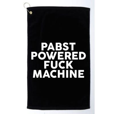 Pabst Powered Fck Machine Golf Towel