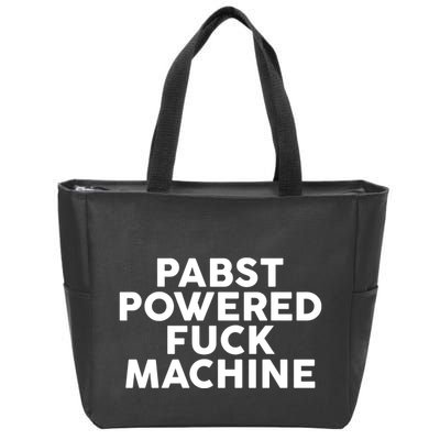 Pabst Powered Fck Machine Zip Tote Bag