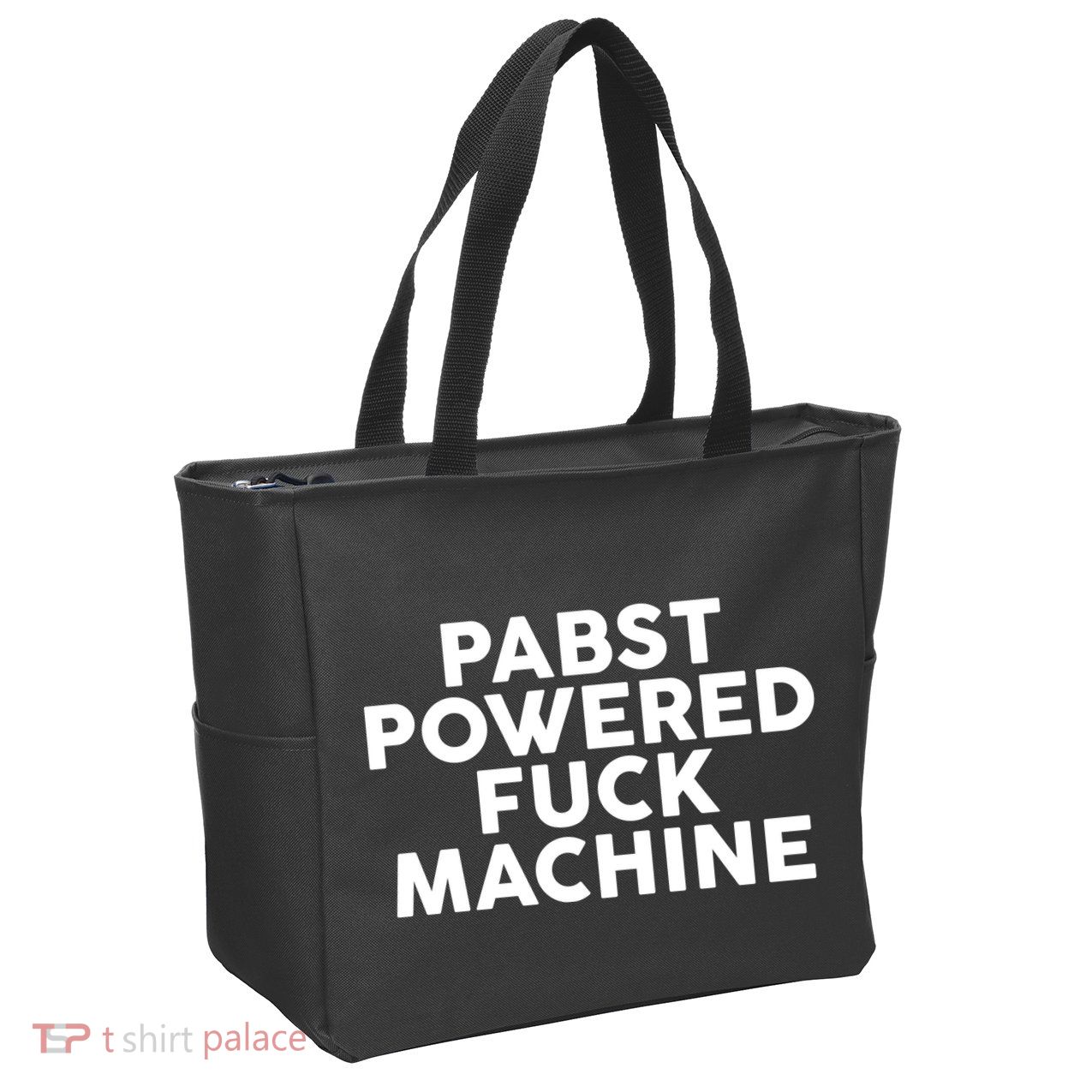 Pabst Powered Fck Machine Zip Tote Bag