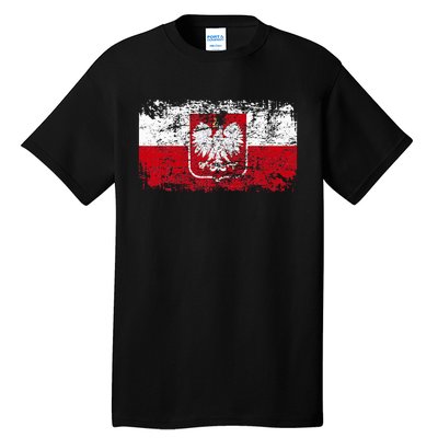 Poland Polska Flag Tall T-Shirt