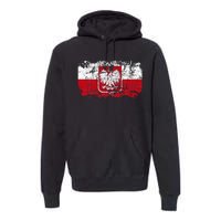 Poland Polska Flag Premium Hoodie