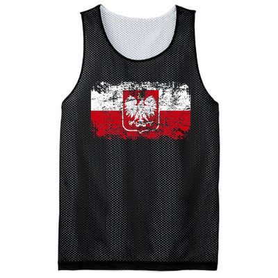 Poland Polska Flag Mesh Reversible Basketball Jersey Tank