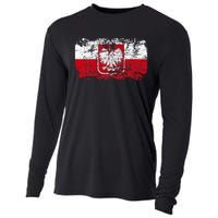 Poland Polska Flag Cooling Performance Long Sleeve Crew