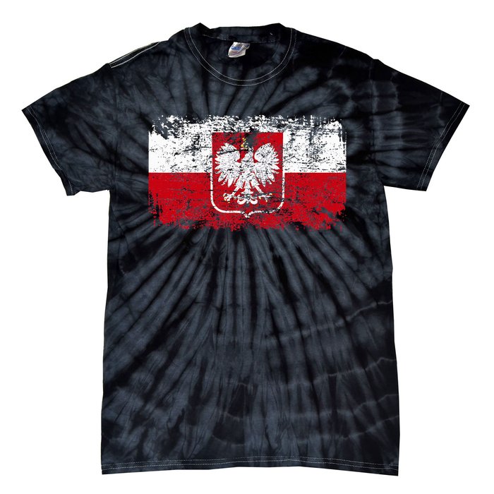 Poland Polska Flag Tie-Dye T-Shirt