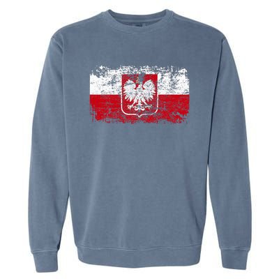 Poland Polska Flag Garment-Dyed Sweatshirt