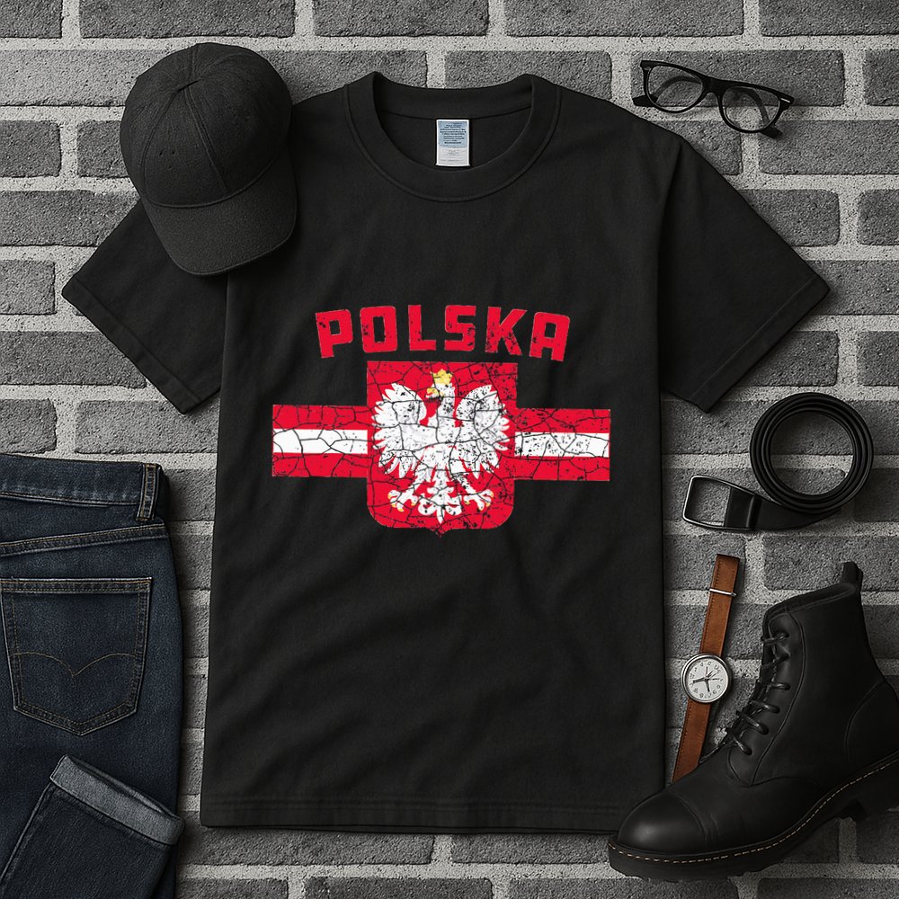 Polska Poland Flag Polish White Eagle Tall T-Shirt