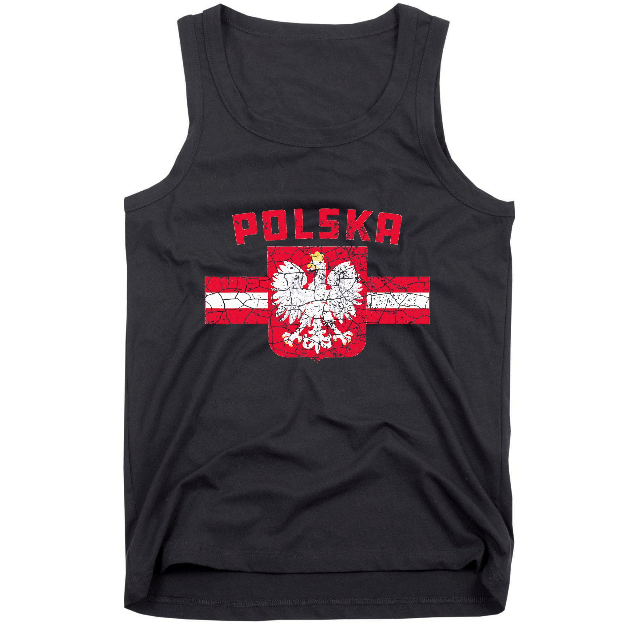 Polska Poland Flag Polish White Eagle Tank Top