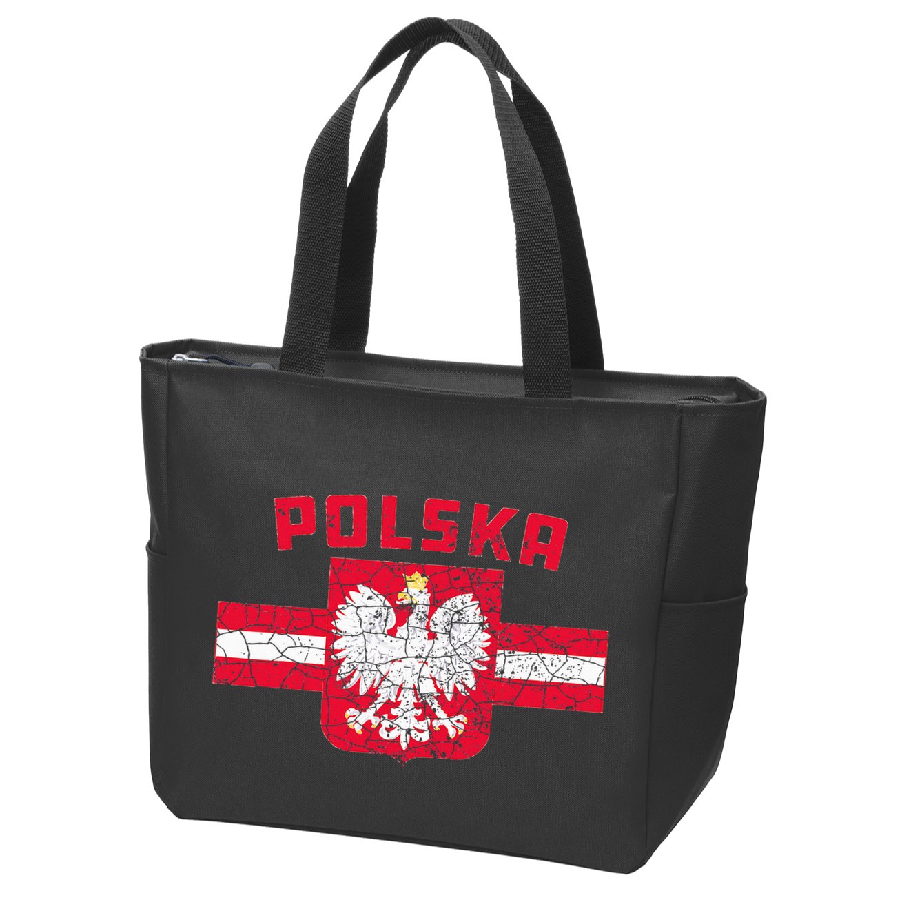 Polska Poland Flag Polish White Eagle Zip Tote Bag