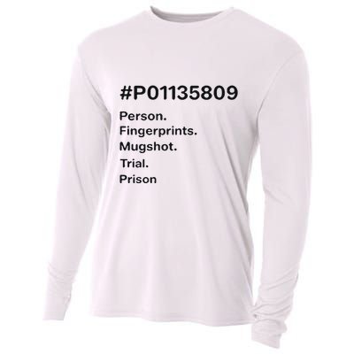 P01135809 Person Fingerprints Mugshot Trial Prison Cooling Performance Long Sleeve Crew