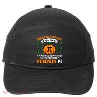 Pumpkin Pi Funny Halloween Thanksgiving Pie Math Pi Day Gift 7-Panel Snapback Hat