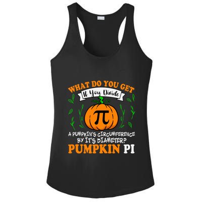 Pumpkin Pi Funny Halloween Thanksgiving Pie Math Pi Day Gift Ladies PosiCharge Competitor Racerback Tank