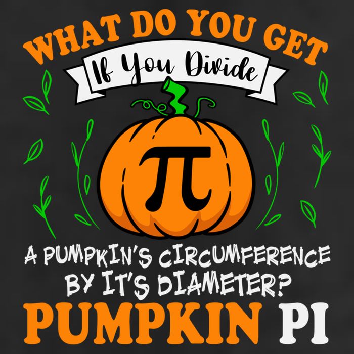 Pumpkin Pi Funny Halloween Thanksgiving Pie Math Pi Day Gift 25L Jumbo Tote