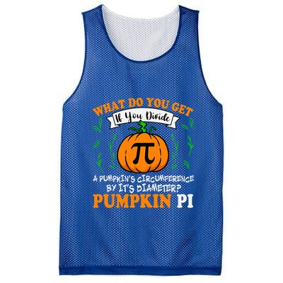 Pumpkin Pi Funny Halloween Thanksgiving Pie Math Pi Day Gift Mesh Reversible Basketball Jersey Tank