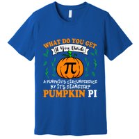 Pumpkin Pi Funny Halloween Thanksgiving Pie Math Pi Day Gift Premium T-Shirt