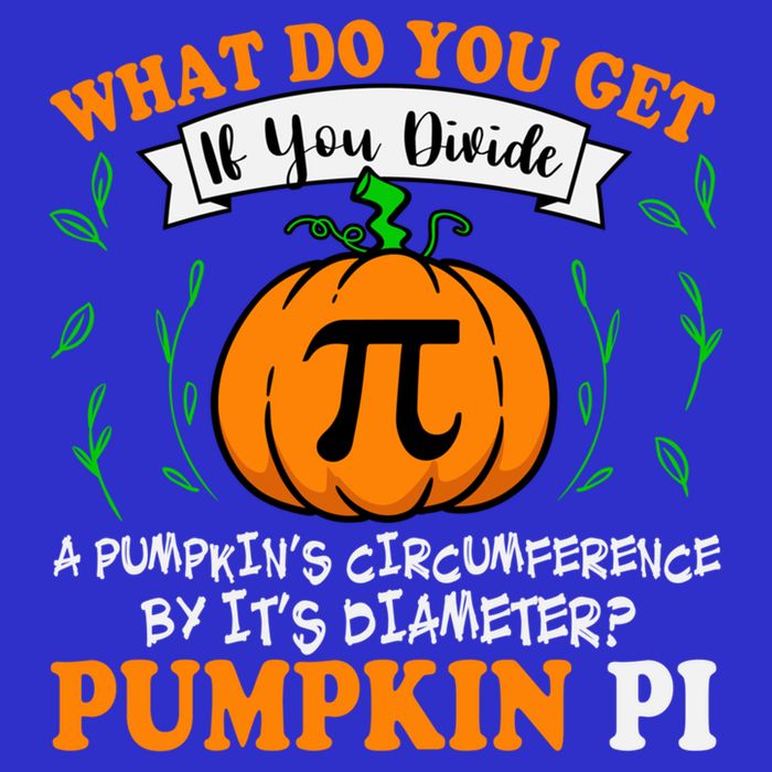 Pumpkin Pi Funny Halloween Thanksgiving Pie Math Pi Day Gift Premium T-Shirt