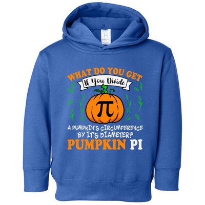Pumpkin Pi Funny Halloween Thanksgiving Pie Math Pi Day Gift Toddler Hoodie