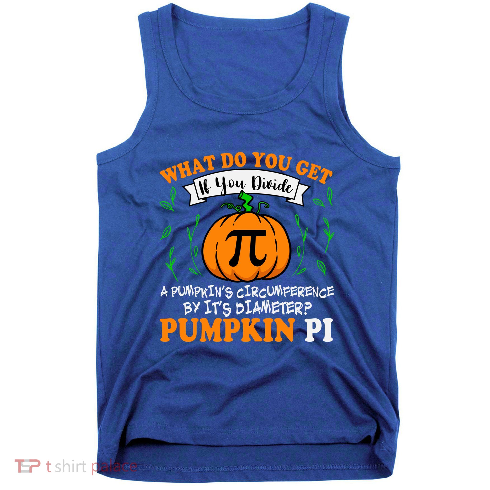Pumpkin Pi Funny Halloween Thanksgiving Pie Math Pi Day Gift Tank Top