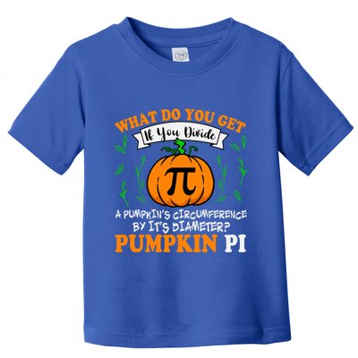 Pumpkin Pi Funny Halloween Thanksgiving Pie Math Pi Day Gift Toddler T-Shirt
