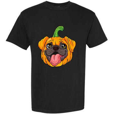 Pugkin Pupkin Festive Fall Dog Costume Garment-Dyed Heavyweight T-Shirt