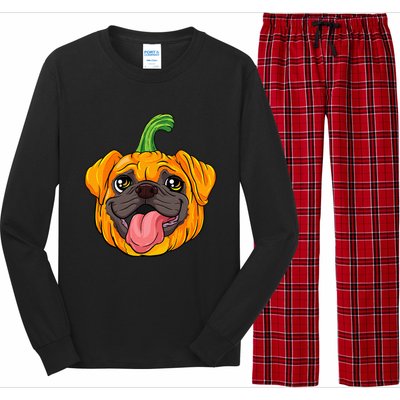 Pugkin Pupkin Festive Fall Dog Costume Long Sleeve Pajama Set