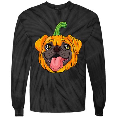 Pugkin Pupkin Festive Fall Dog Costume Tie-Dye Long Sleeve Shirt