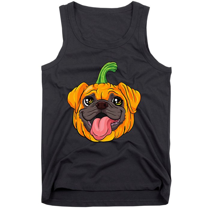 Pugkin Pupkin Festive Fall Dog Costume Tank Top