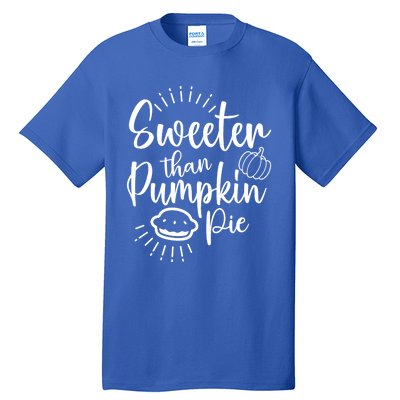 Pumkin Pie For Halloween Thanksgiving Christmas Pie Lover Cool Gift Tall T-Shirt