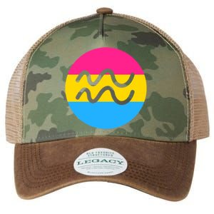 Pansexual Pride Flag Aquarius Horoscope Zodiac Sign Birthday Cool Gift Legacy Tie Dye Trucker Hat