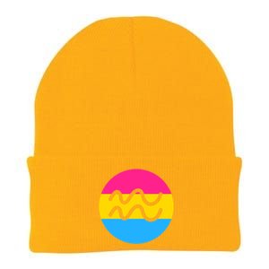 Pansexual Pride Flag Aquarius Horoscope Zodiac Sign Birthday Cool Gift Knit Cap Winter Beanie