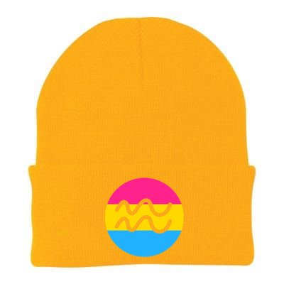 Pansexual Pride Flag Aquarius Horoscope Zodiac Sign Birthday Cool Gift Knit Cap Winter Beanie