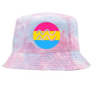 Pansexual Pride Flag Aquarius Horoscope Zodiac Sign Birthday Cool Gift Tie-Dyed Bucket Hat