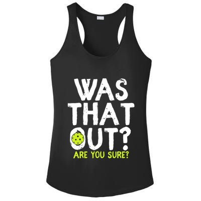 Pickleball Player Funny Sayings Ladies PosiCharge Competitor Racerback Tank