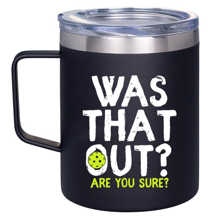 Pickleball Player Funny Sayings 12oz Stainless Steel Coffee Mug
