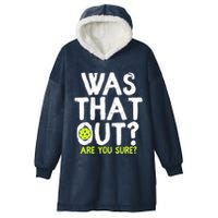 Pickleball Player Funny Sayings Hooded Wearable Blanket