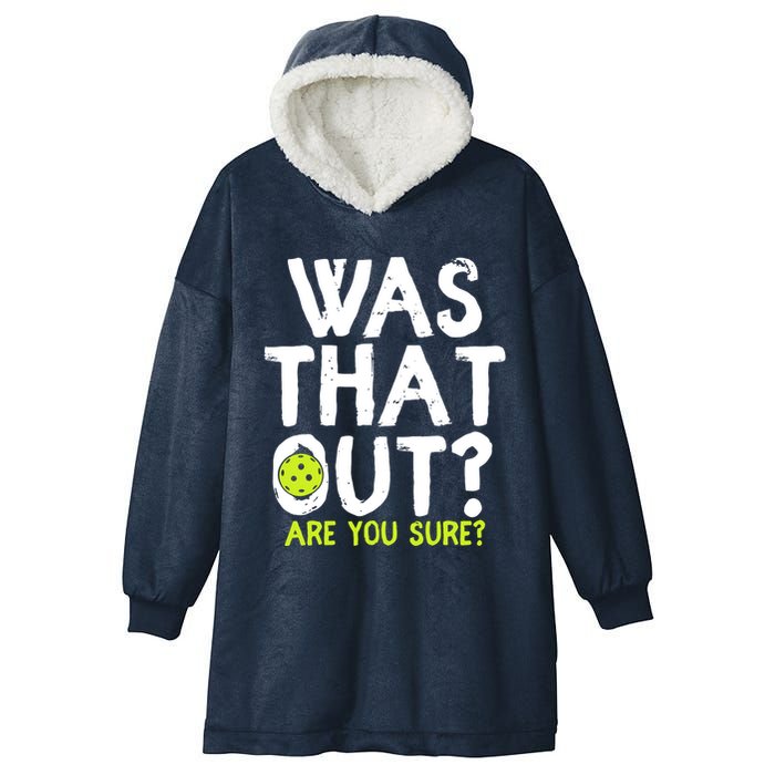 Pickleball Player Funny Sayings Hooded Wearable Blanket