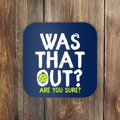 Pickleball Player Funny Sayings Coaster