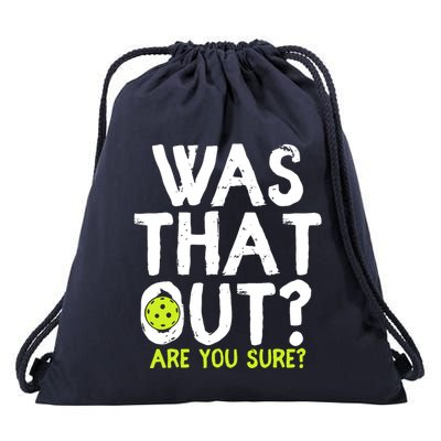Pickleball Player Funny Sayings Drawstring Bag