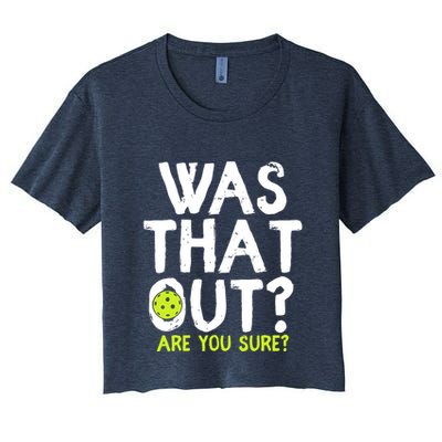 Pickleball Player Funny Sayings Crop Top