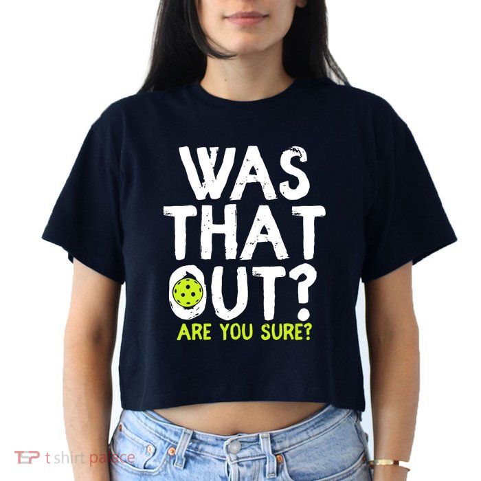 Pickleball Player Funny Sayings Crop Top