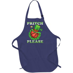 Pritch Please Funny Basketball St PatrickS Day Full-Length Apron With Pockets