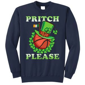 Pritch Please Funny Basketball St PatrickS Day Sweatshirt