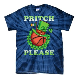 Pritch Please Funny Basketball St PatrickS Day Tie-Dye T-Shirt