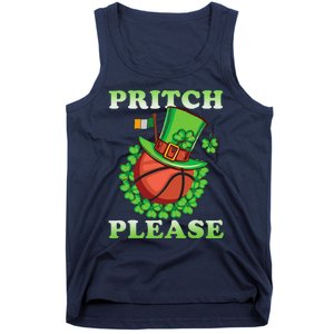 Pritch Please Funny Basketball St PatrickS Day Tank Top