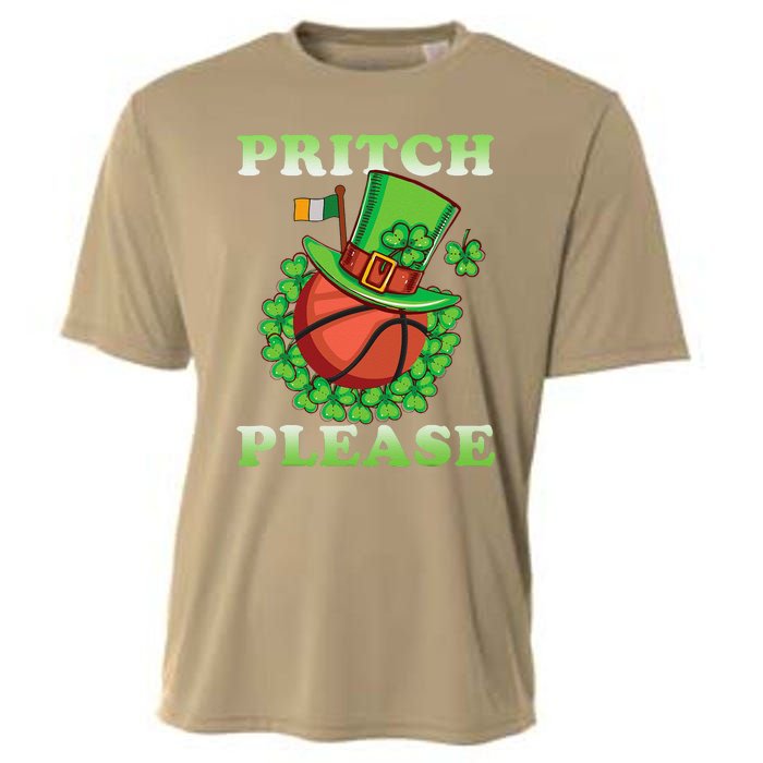 Pritch Please Funny Basketball St PatrickS Day Cooling Performance Crew T-Shirt