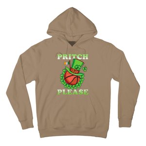 Pritch Please Funny Basketball St PatrickS Day Hoodie